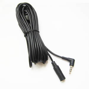 Right Angle 3.5mm Jack Male To Female Stereo AUX Kabel Audio Video Extension Custom Cable - Product Image 5