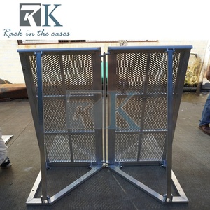 Safety Crowd <b>Control</b> Barrier Silver Crowd Barrier High Quality Barricade Fence Mobile Crowd Barrier for Concert Use - Product Image 5