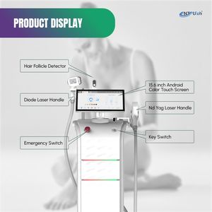 Máquina de Depilación Láser de Diodo UNTlaser 2 en 1 de 808 nm y Láser Nd Yag para Eliminación de Tatuajes - Product Image 6