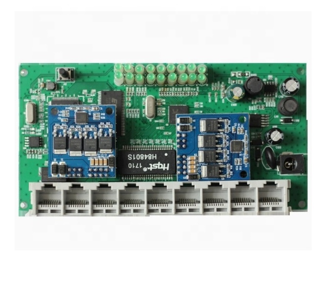 9 Port 100mbps for 48v  POE gigabit Ethernet switch PCB board Switch Module