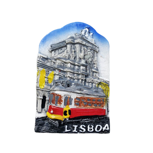 Aimant de réfrigérateur de tramways de Lisbonne de conception libre aimants de réfrigérateur <span class=keywords><strong>portugais</strong></span> Balalaika avec des noms <span class=keywords><strong>portugais</strong></span> Souvenirs touristiques du Portugal - Product Image 2