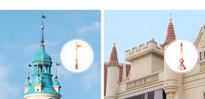 Pointes de toit en cuivre, finitions de toit en cuivre, architecture de toit en <span class=keywords><strong>coupole</strong></span>, flèche de toit, pointe de toit - Product Image 6