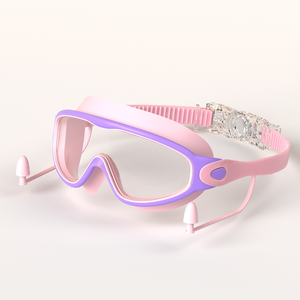 Lunettes <span class=keywords><strong>de</strong></span> natation pour enfants YL2100, grande monture, HD, anti-buée, protection des yeux, bouchons d'oreilles en silicone, étanches, pour <span class=keywords><strong>la</strong></span> <span class=keywords><strong>plongée</strong></span> et <span class=keywords><strong>la</strong></span> natation - Product Image 5