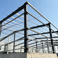Kit de construction d'entrepôt préfabriqué en structure métallique industrielle, durable, à grande portée, pour atelier de stockage métallique et hangar