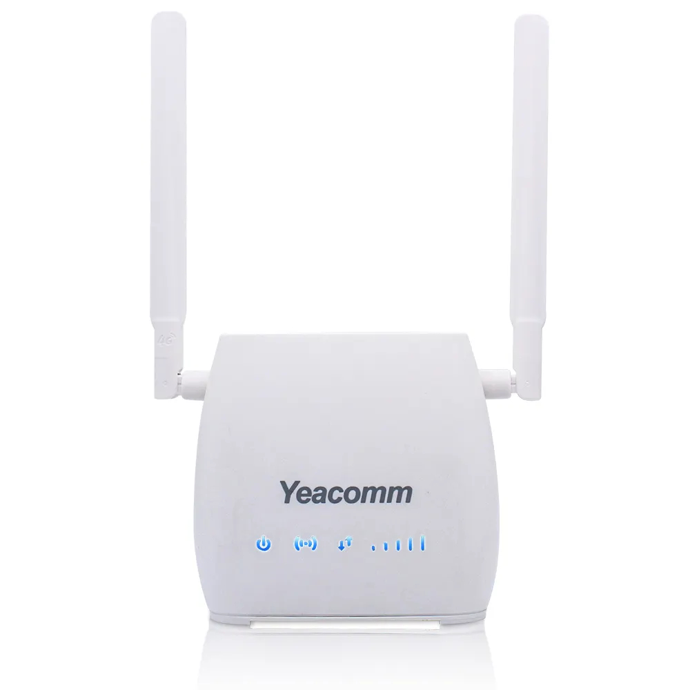 SIMカードスロットと内蔵バッテリーを備えたSIP ALG VPN L2TP Yeacomm 4G LTE CPEルーターをサポート