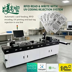Imprimante jet d'encre UV pour codage RFID, étiquettes de vêtements, correspondance automatique des informations et rejet des défauts, machine d'alimentation automatique - Product Image 1