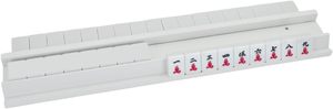 Ensemble de 4 supports magnétiques en bois naturel pour tuiles de Mahjong, design moderne pour <span class=keywords><strong>jeux</strong></span> de <span class=keywords><strong>table</strong></span> (blanc) - Product Image 6