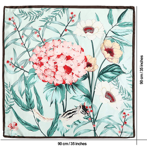 Женский атласный платок с цифровой печатью, 90 х90 см - Product Image 6