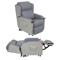 Fauteuil inclinable électrique bariatrique en tissu, extensible, avec assistance à la position debout pour personnes âgées à mobilité réduite, usage domestique