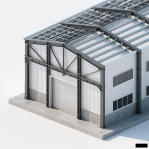 อาคารโครงสร้างเหล็กขนาดใหญ่แบบทันสมัยสำหรับเครื่องบินโรงเก็บเครื่องบินโรงฝึกงานโรงจอดรถสตูดิโอในห้องทำงาน - Product Image 2