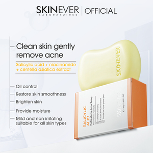 Skinever Nhẹ Nhàng Salicylic Axit Hàn Quốc Công Thức Trên Khuôn Mặt Xà Phòng Thảo Dược Thành Phần Nhạy Cảm Dành Cho Người Lớn Da Sữa Rửa Mặt Khỏe Mạnh Sửa Chữa Mụn Trứng Cá - Product Image 2