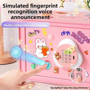 Grande tirelire carrée en plastique Electronic Atm Password Lovely Sustainable Smart Money Counting Safe Boxes Security for Kids - Product Image 2