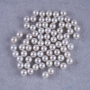 Perlas Sueltas Naturales de Agua Dulce en Forma de Botón, 8-9 mm, Perfectamente Redondas, Partículas de Luz Intensa, Perlas Naturales de Alta Calidad - Product Image 4