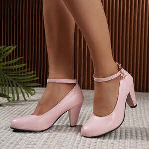 Zapatos de Mujer Nuevos 2025, Zapatos Planos de Corte Bajo, Minimalistas y Profesionales, Tacones Gruesos - Product Image 5