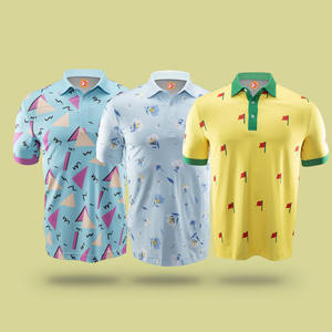 Venta al por mayor OEM logotipo personalizado impreso bordado Golf Polo camisa de lujo de alta calidad de punto Polo para los hombres - Product Image 1