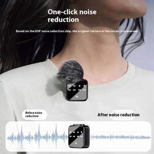 Microphone cravate sans fil haute fidélité pour conférence, réduction de bruit, léger, portable pour smartphones <span class=keywords><strong>iPhone</strong></span>/Android, <span class=keywords><strong>voix</strong></span> - Product Image 3