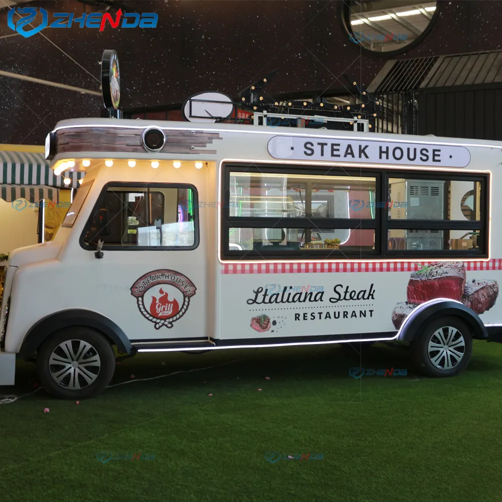 Outdoor Commercial Mobile Store/Factory Outlet Commercial Hot Dog Ice Cream Food Trailer Food Cart for Sale