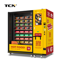 Máquina Expendedora de Alimentos Calientes TCN con Pantalla Táctil, 24 Horas, Gran Capacidad, para Venta de Snacks y Bebidas
