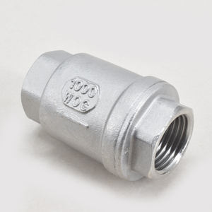 Vanne à <span class=keywords><strong>clapet</strong></span> verticale à ressort en acier inoxydable H12W DN15 DN20 DN25 DN32 DN40 DN50 <span class=keywords><strong>pour</strong></span> compresseur d'air - Product Image 3