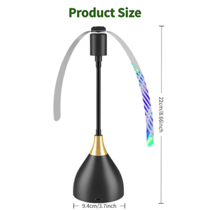Ventilateur anti-mouches portable à pales souples et silencieux, prêt à être expédié, avec crochet de suspension et base de support pour le camping, les pique-niques et les barbecues - Product Image 2