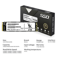 SSD SK 900 M.2 128 Go 256 Go 512 Go PCIe Gen 3x4 NVMe 8 Mo de cache Vitesse de lecture de 3500 Mo/s Interne 2,5 pouces pour ordinateur de bureau