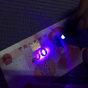 Tùy chỉnh 365 ~ 400nm wacelengngth và màu sắc Mini LED Blacklight troch vòng chìa khóa tia cực tím Đèn pin uv Keychain ánh sáng - Product Image 6