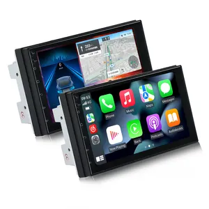 MEKEDE Kaset Audio DVD GPS Mobil Android, 7 "DVD GPS Mobil Universal untuk Semua Model Mobil 2 Din Autoradio Audio Radio Multimedia Mobil