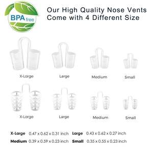 Lot de 8 diffuseurs nasaux souples pour le soulagement des sinus, solution pour les ronfleurs nasaux, dispositif anti-<span class=keywords><strong>ronflement</strong></span> réutilisable pour profiter d'une nuit de sommeil paisible - Product Image 3