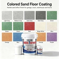 Peinture de sol liquide auto-nivelante époxy couleur sable, transparente, écologique, couleur personnalisée, imitation marbre, revêtement béton