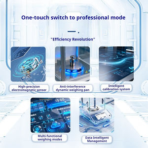 WEIAI Écran tactile Étalonnage interne Cosmétique Bijoux Poudre pesant 1mg/0.1mg <span class=keywords><strong>Balance</strong></span> de laboratoire <span class=keywords><strong>Balance</strong></span> analytique électronique - Product Image 5