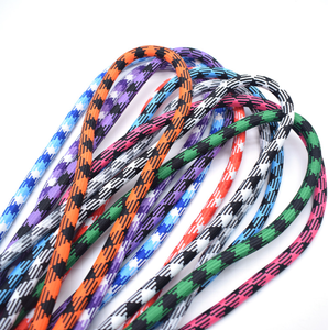 100% Polyester Knitted <b>Shoelace</b> Draw <b>Rope</b> for Clothing Hoodie Hat Home Textile Use for Bags Garments Coated Finish Round Flat - Product Image 1