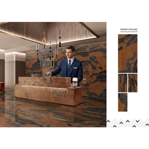 Baldosas de porcelana de alto brillo Contessa Cobalt 600x1200mm para pisos y paredes - Product Image 4