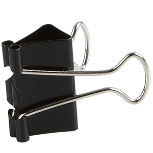 Comix Black Binder <b>Clips</b> 19mm Metal Office Supplies B3609 - Product Image 2