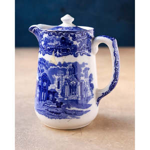 Vaso per Cioccolato in Porcellana Decorazione Abbey di George Jones e Figlio - Product Image 1