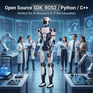 Nouveauté Robot humanoïde Unitree R1, robot bipède AI le plus abordable, plateforme open source programmable pour l'éducation STEM - Product Image 6