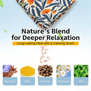 Sacchetto di Grano Biologico Riscaldabile nel Microonde per Crampi, Artrite, Terapia Caldo-Freddo, Set Regalo Aromaterapia, Vendita all'Ingrosso - Product Image 2