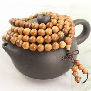 Jujube Wood <b>Bracelet</b> 108 Beads 8mm Diameter Ethnic Style Modern Chinese Jewelry for Men Women - Product Image 3
