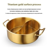 Nouveauté ustensiles de cuisine cuisson à induction marmite à soupe 32cm en métal 18/8 en acier inoxydable marmite de service marmite