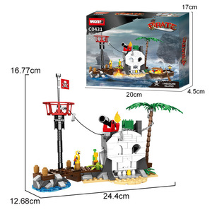 Explosions MR Blocs de construction Modèle de bateau pirate et château flottant Jouet <span class=keywords><strong>à</strong></span> assembler <span class=keywords><strong>à</strong></span> petites particules pour 14 ans et plus - Product Image 5