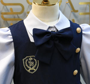Costume de fille preppy, printemps et automne <span class=keywords><strong>2023</strong></span>, nouveau style britannique, chemise plissée, robe JK pour enfants - Product Image 3