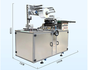 BT-160 120 Bag/Min Transparent Film Perfume Bar Chocolate Soap Box Carton X- <b>Fold</b> Cigarette Pack Cellophane Packing Machine - Product Image 4