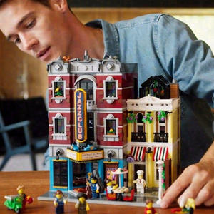 Compatible pour 10312 Jazz <span class=keywords><strong>Club</strong></span> Architecture City Street View Series 1:8 Jouets éducatifs en plastique assemblés pour garçons - Product Image 6