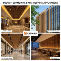 Perfil Decorativo de Techo en Forma de U de Aluminio, Tubo Cuadrado, Decoración de Techo Interior Comercial Moderna y Ecológica