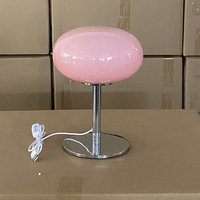Bauhaus lampe de table lampe à bonbons salon côté chambre beignet verre coréen lampe de table de couchage pour le salon