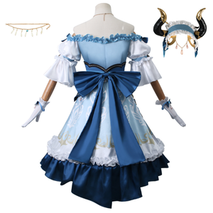 Vestido <span class=keywords><strong>de</strong></span> <span class=keywords><strong>Cosplay</strong></span> <span class=keywords><strong>de</strong></span> Anime <span class=keywords><strong>Nilou</strong></span>, Falda <span class=keywords><strong>de</strong></span> Fiesta, Conjunto Completo, Disfraz <span class=keywords><strong>de</strong></span> Lolita para Halloween, Poliéster, para Mujer - Product Image 2