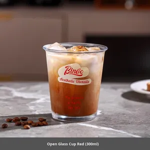 Tại Gói Bincoo Nhà Sử Dụng Tường Duy Nhất Ly Cà Phê Thủy Tinh Trong Suốt Americano Và Latte Cup Cao-Giá Trị Cốc Nước Cho Bẩn Cà Phê - Product Image 6