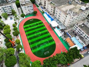 INOLP Suelo deportivo permeable al aire personalizable Colores vibrantes e incrustación de logotipos para una marca atractiva estética en pista de atletismo - Product Image 2