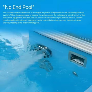 Xách tay thiết kế mới hồ bơi máy bay phản lực bơi nhà counterflow đào tạo thiết bị với máy bơm nước Counter-current bơi thiết bị - Product Image 3