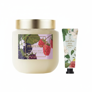 Plu Perfumed Sugar Body Scrub Botanical Berry 500g Set con Fleur Soap 30g Buena calidad - Product Image 2