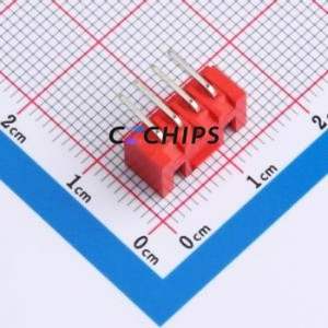 WAFER-HA2.54-4PWZ-R62 Wire-to-Board Pin Header Bent Lead Through Hole,P=2.54mm Connector 1x4P 2.5mm Right Angle Insert XHB - Product Image 2